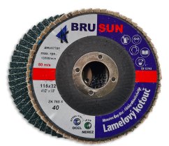 Lamelový brusný kotouč 115, 40 BRUSUN STANDARD