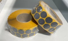 Lepící označovací kolečka 30mm BR316 2 - 2 řady šedá